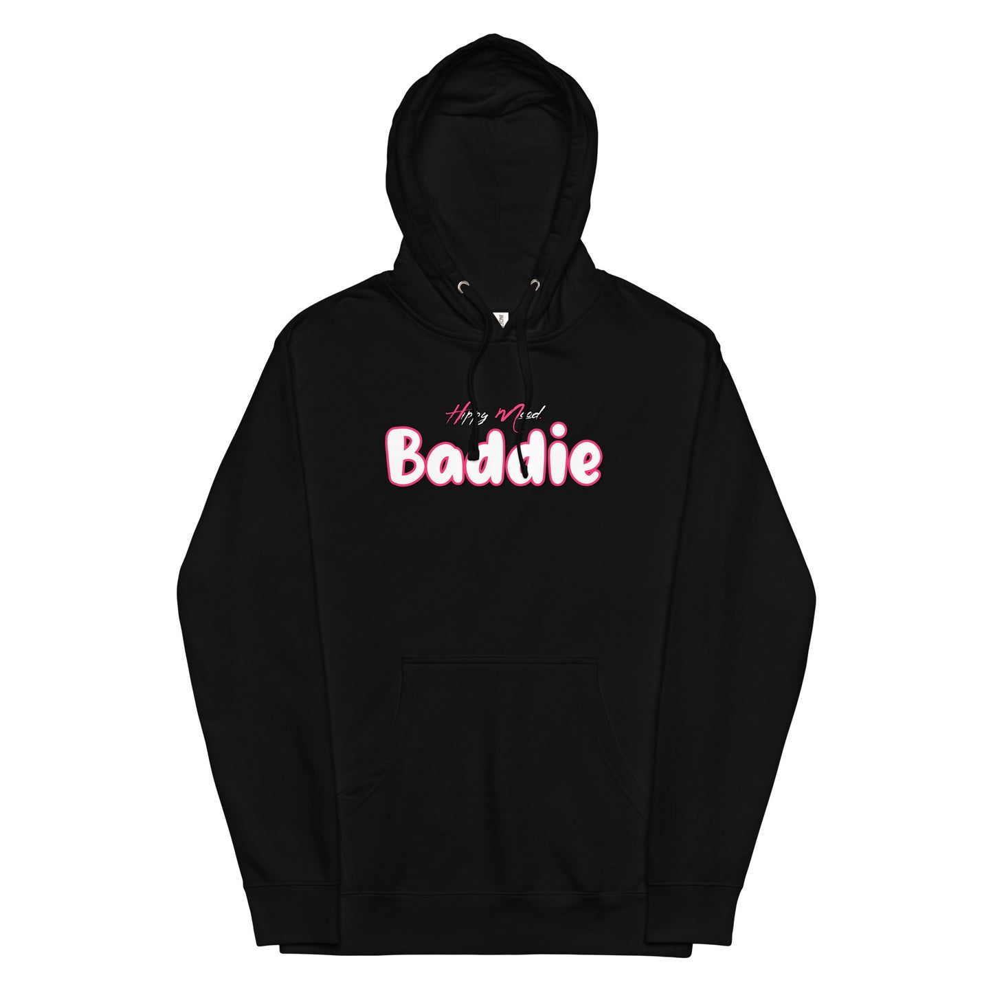 Hippy Mood Baddie | Pink | Unisex midweight hoodie