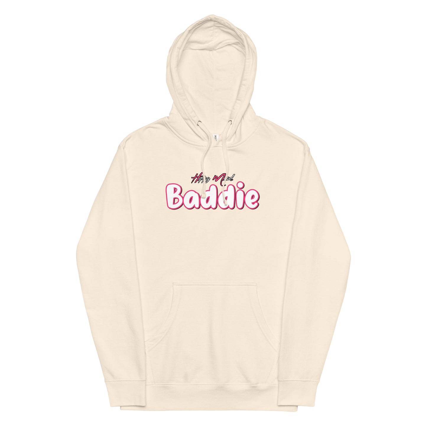 Hippy Mood Baddie | Pink | Unisex midweight hoodie