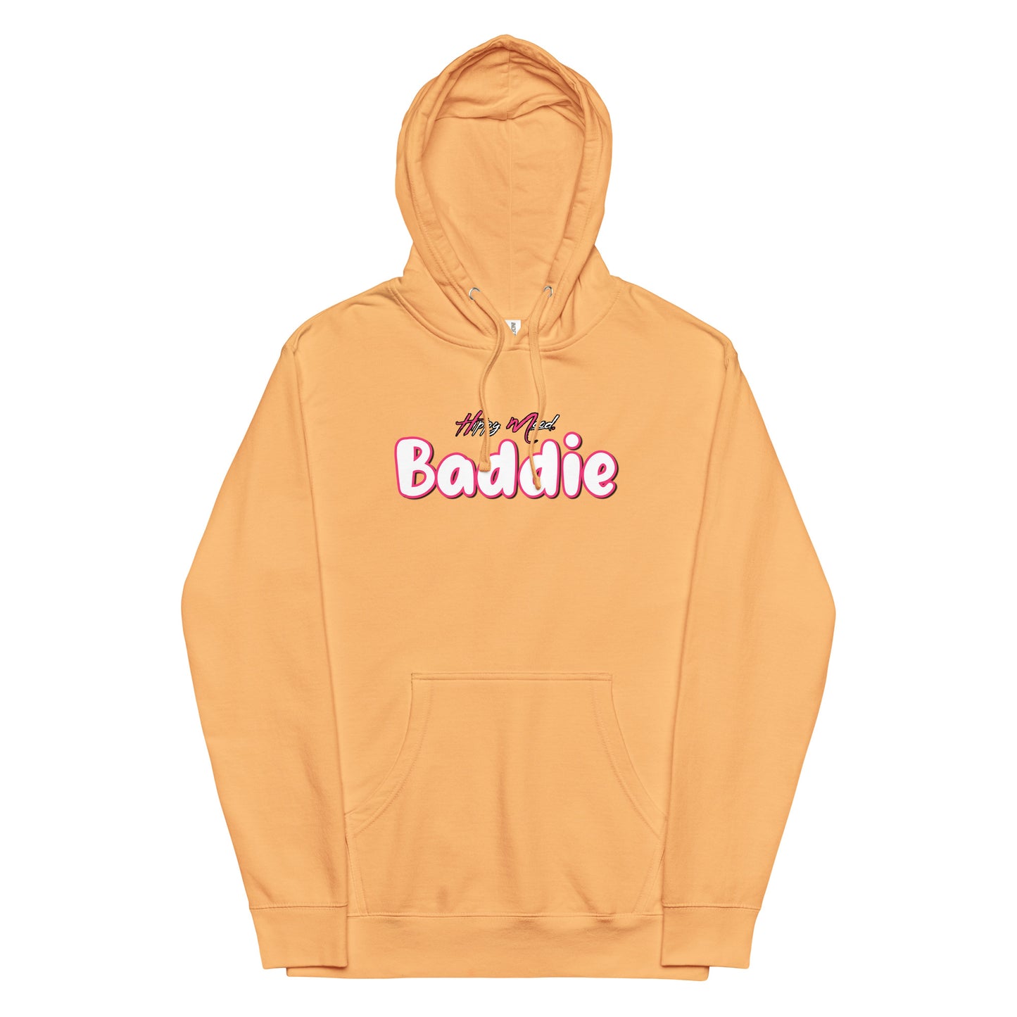 Hippy Mood Baddie | Pink | Unisex midweight hoodie