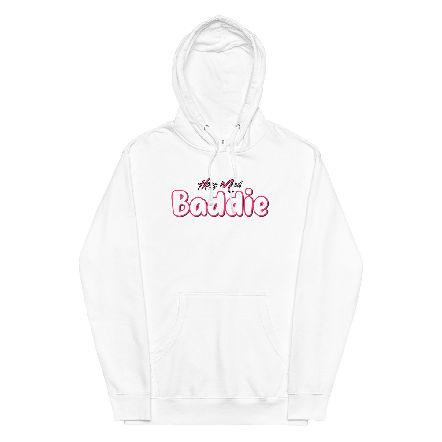 Hippy Mood Baddie | Pink | Unisex midweight hoodie