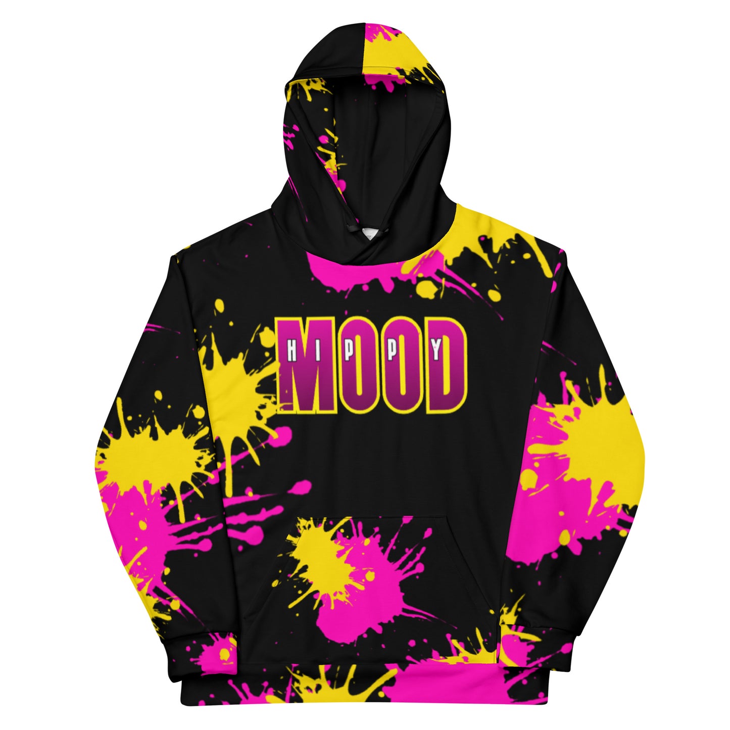 Hot Pink & Yellow Splash | Unisex Hoodie