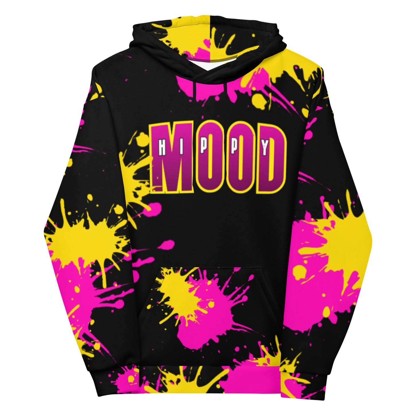 Hot Pink & Yellow Splash | Unisex Hoodie