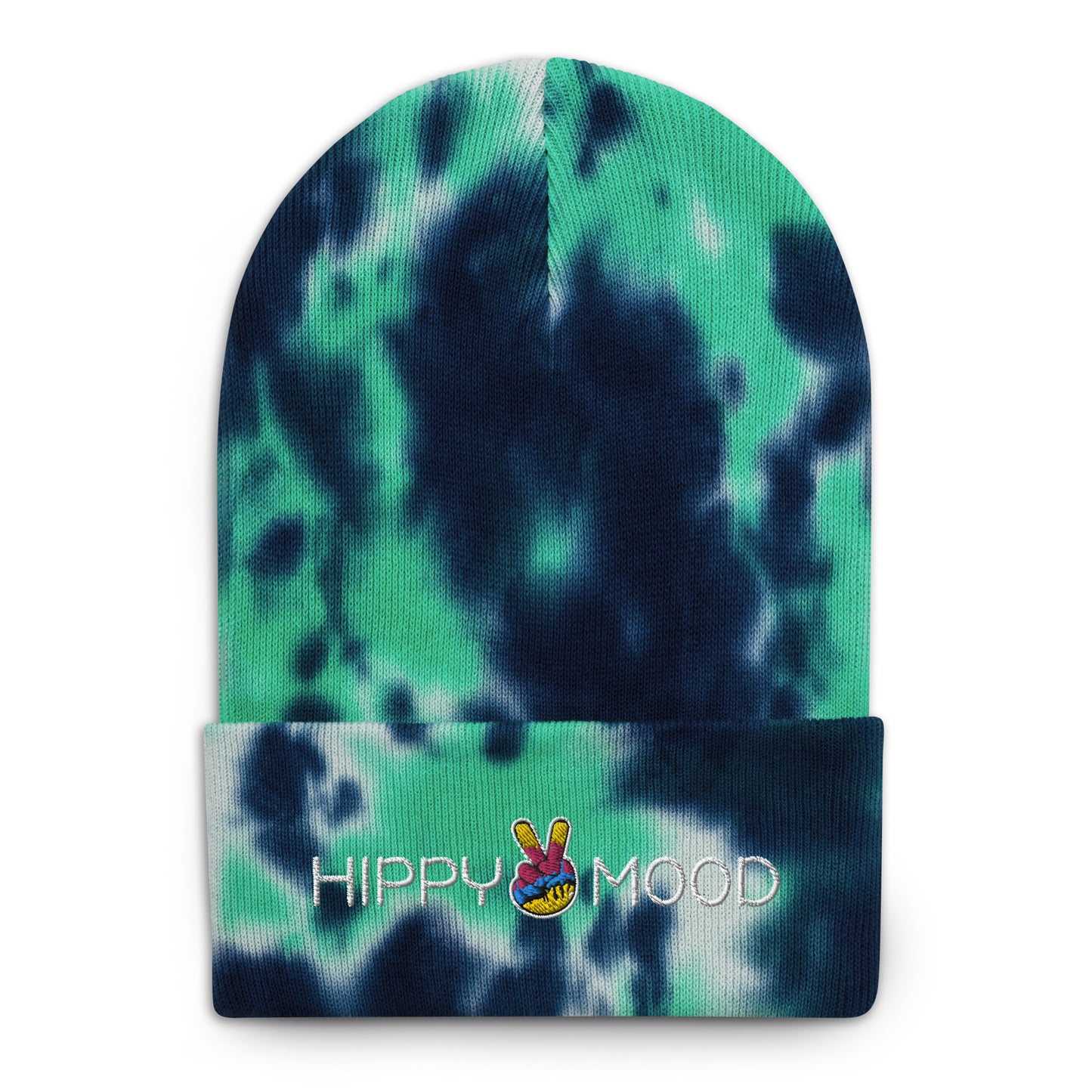 Hippy Mood Peace Sign | Tie-dye beanie