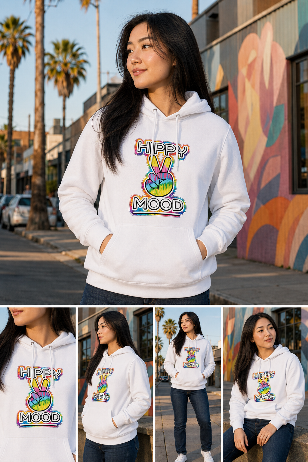 Hippy Mood Rainbow Session Hoodie