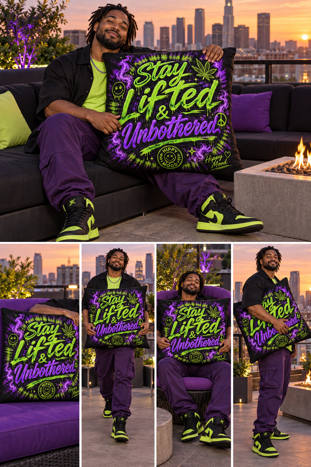 Stay Lifted & Unbothered Pillow