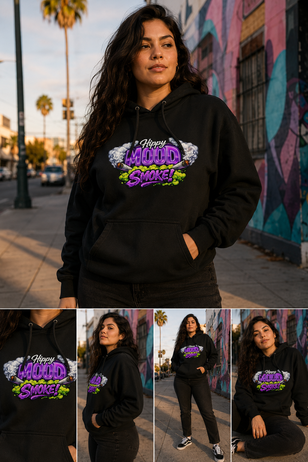 Hippy Mood Smoke Hoodie