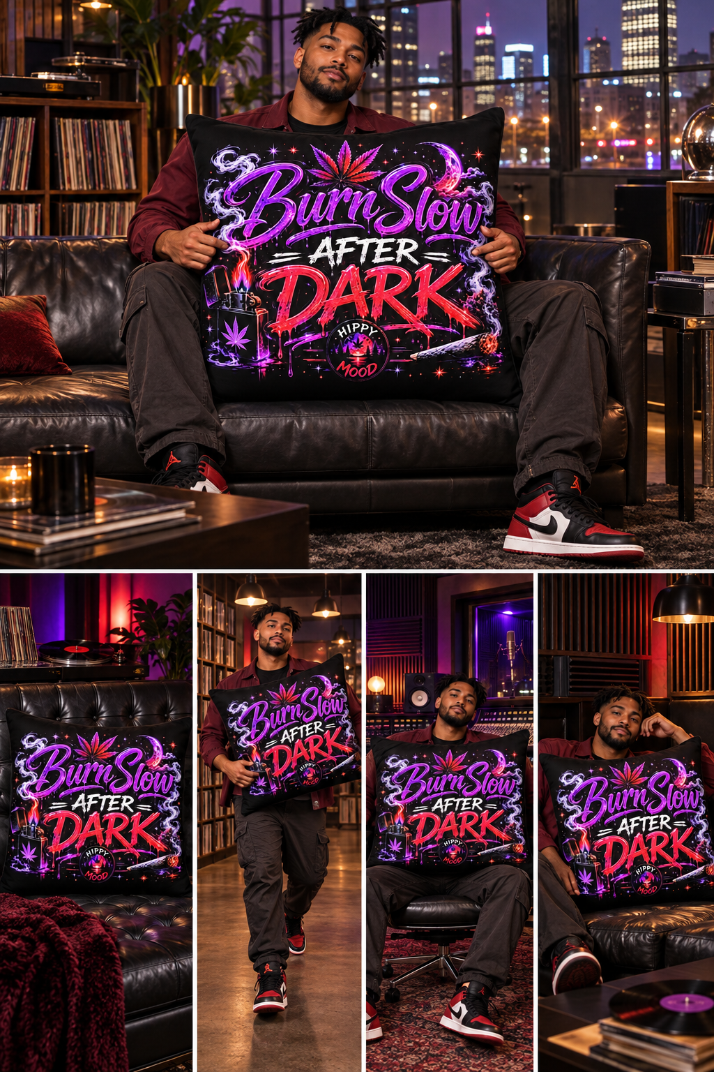 Burn Slow After Dark Pillow