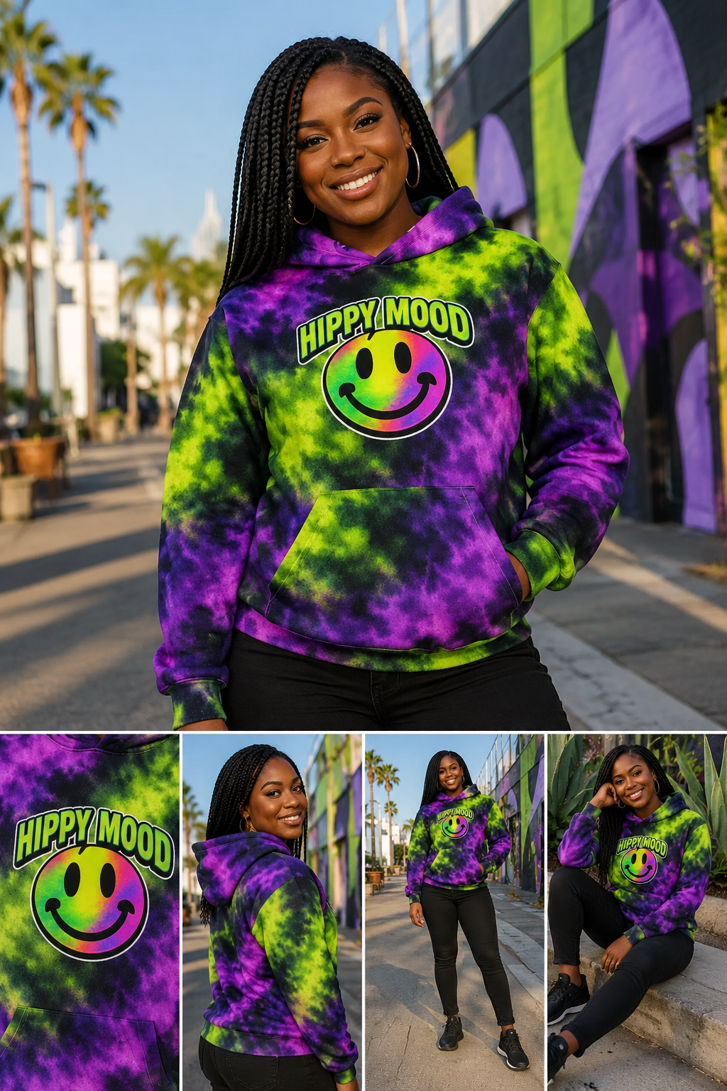 Purple Haze Tie-Dye Hoodie
