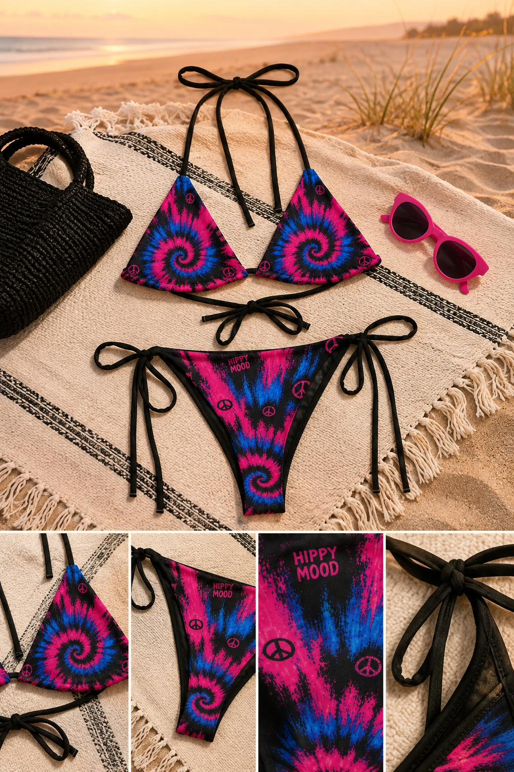 Hippy Mood STRING BIKINI — NIGHT TRIP EDITION
