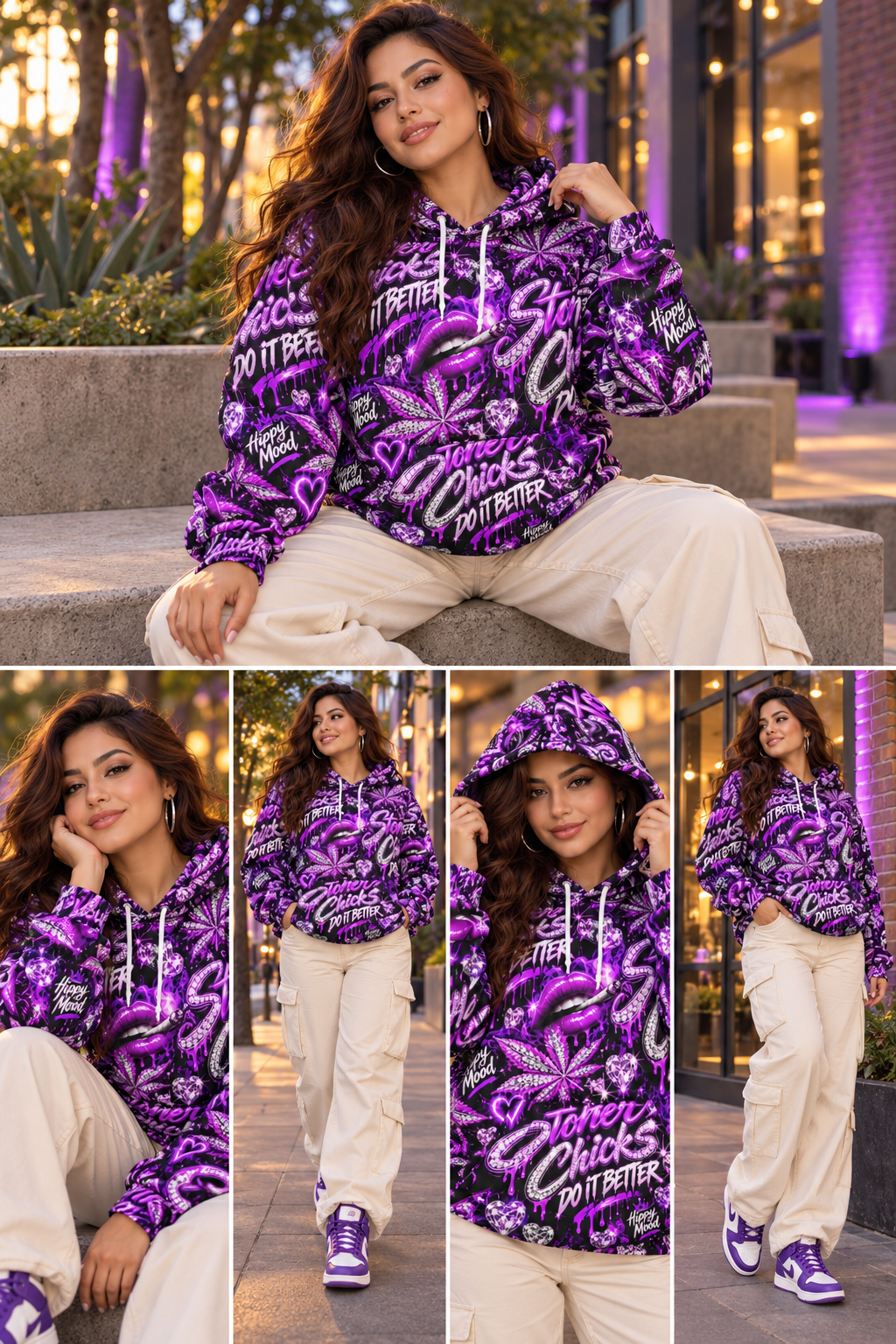 Stoner Chicks Do It Better All-Over Print Hoodie