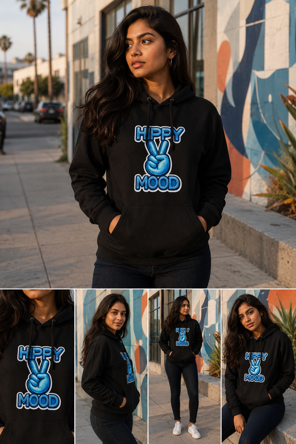 Blue Sky Peace Hoodie