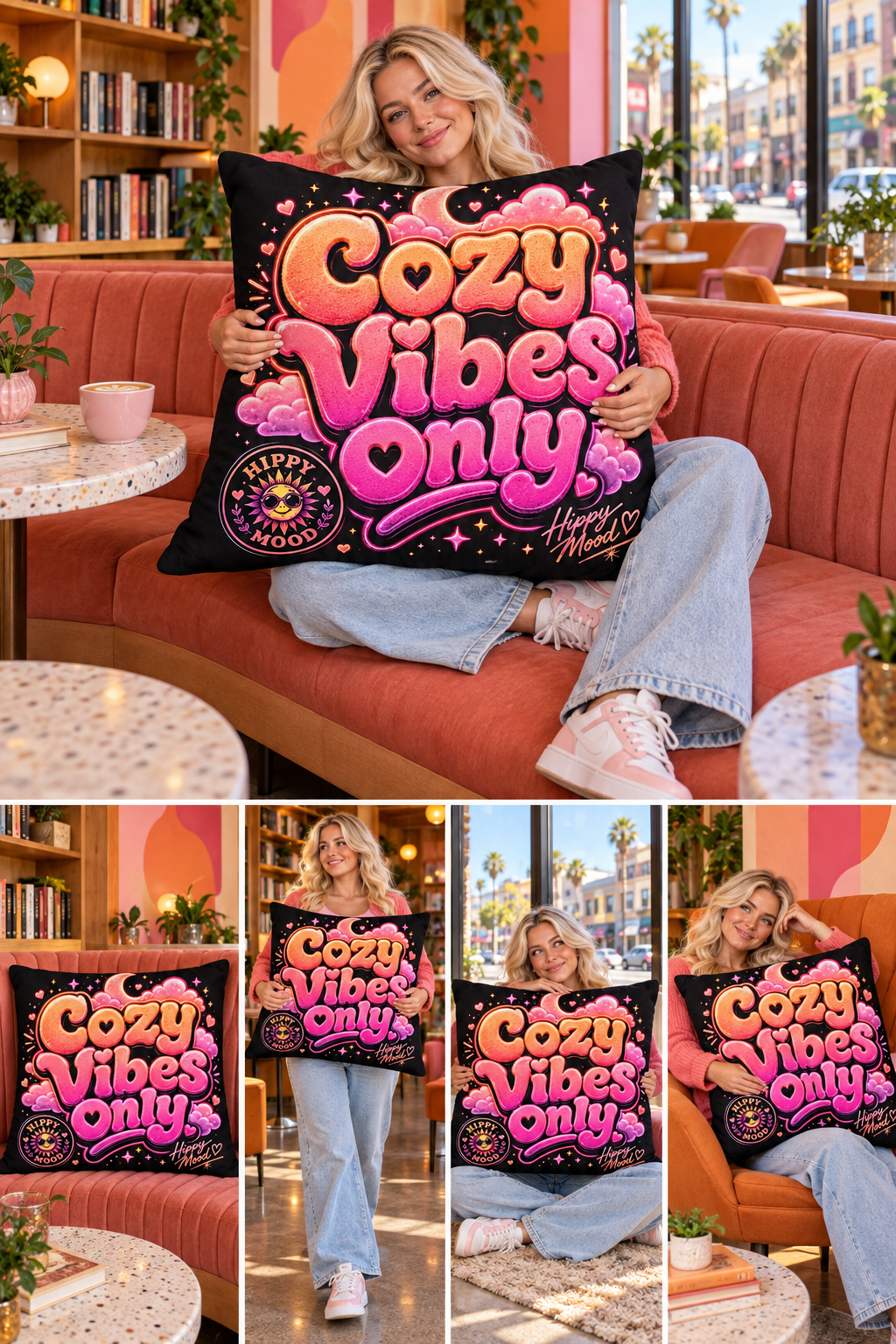 Cozy Vibes Only Pillow