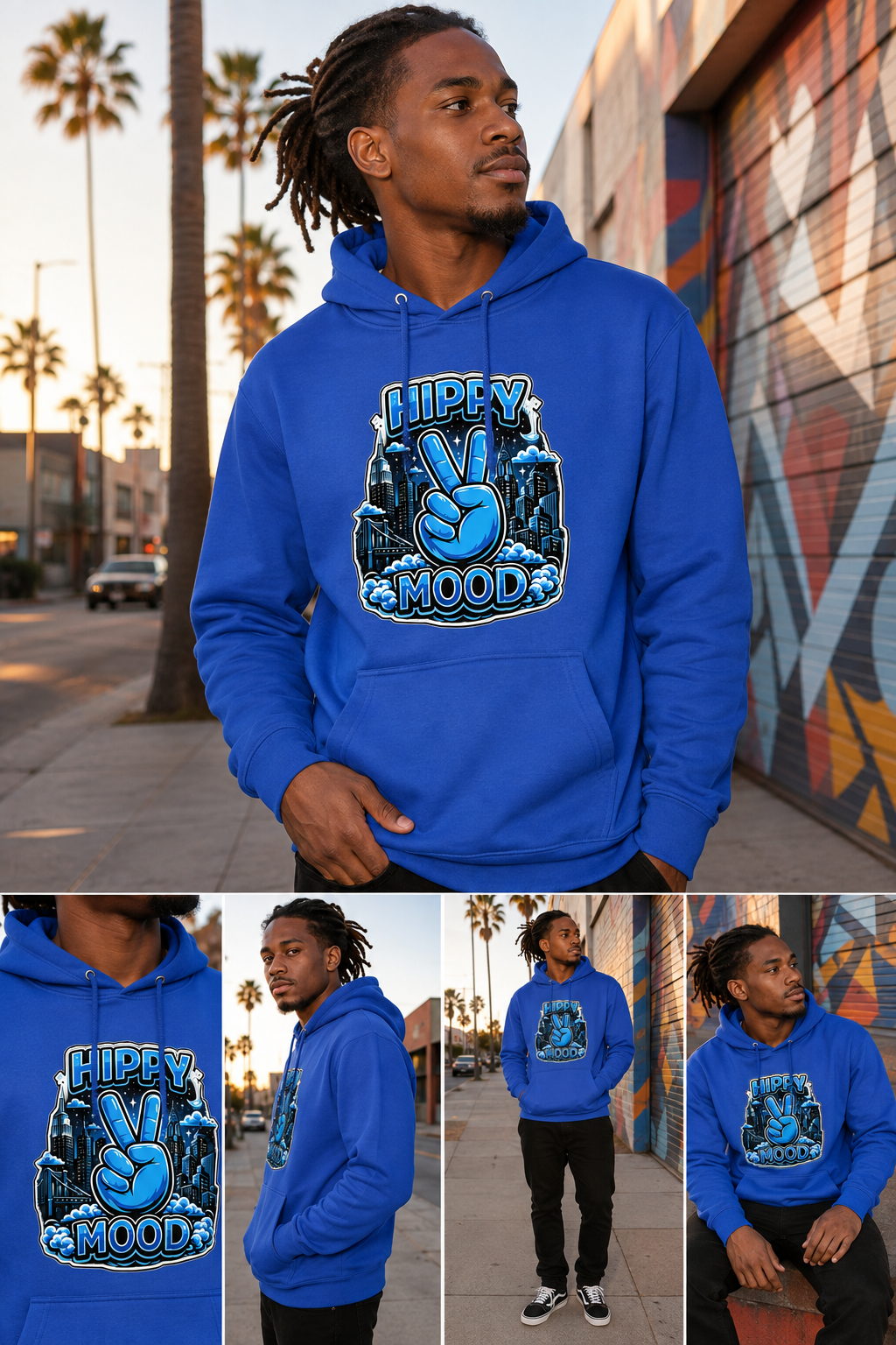 Midnight City Peace Hoodie
