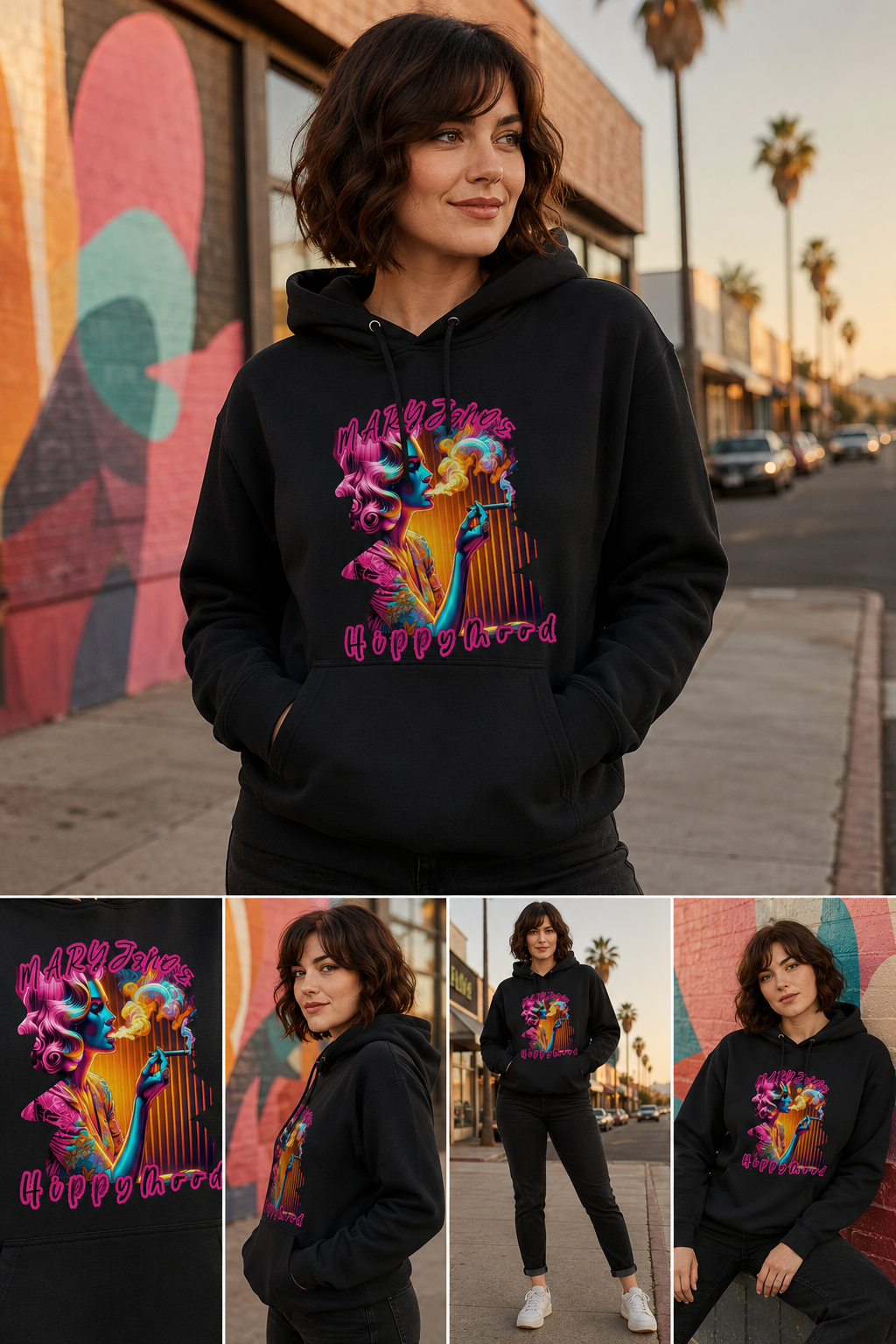 Neon Smoke Empress Hoodie