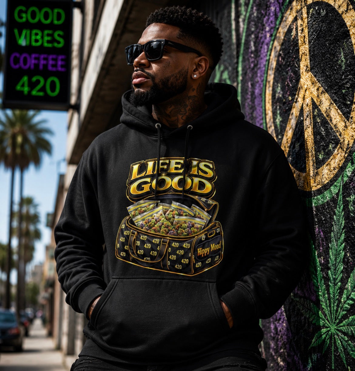 LIFE IS GOOD HOODIE