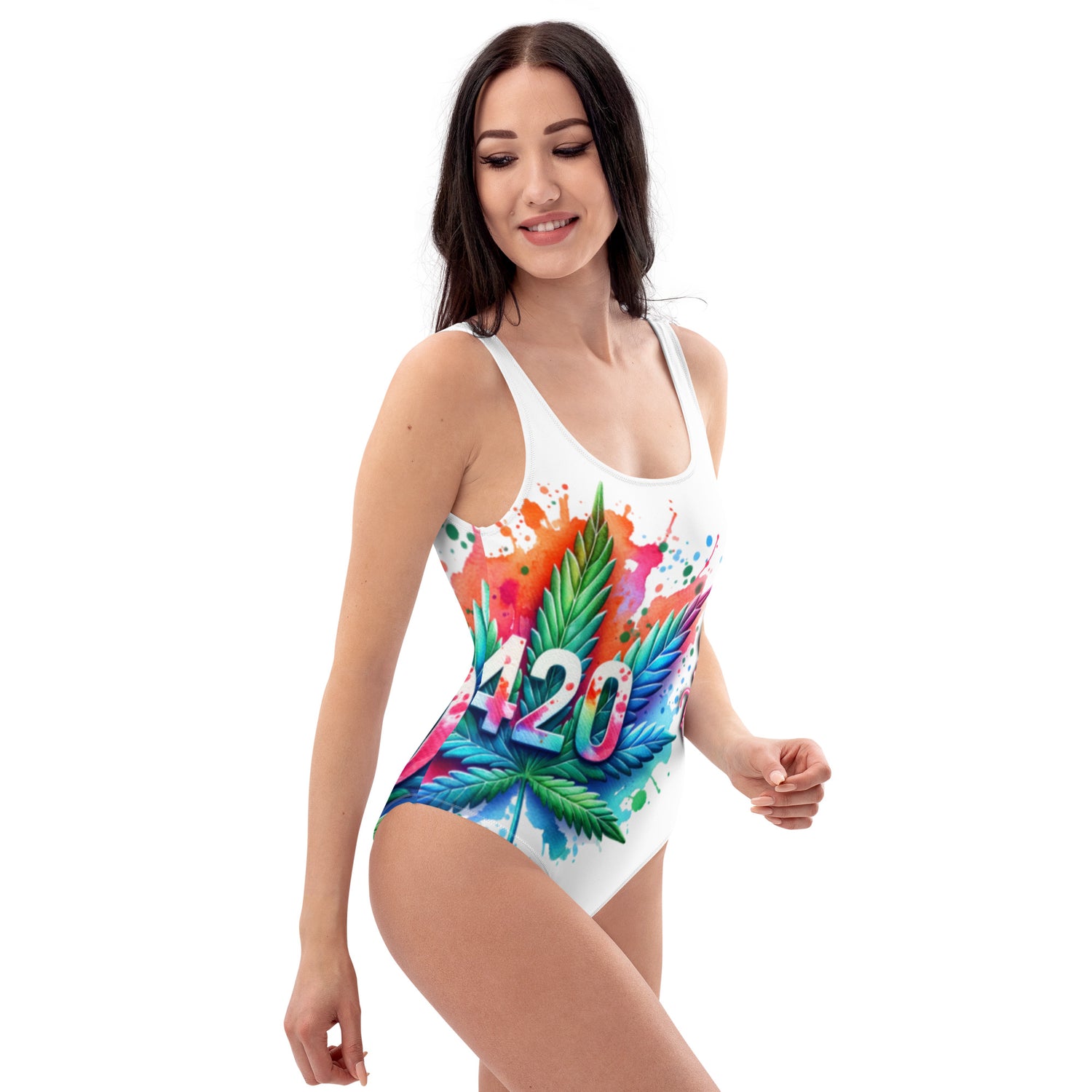 420 Canna Splash Swimsuit
