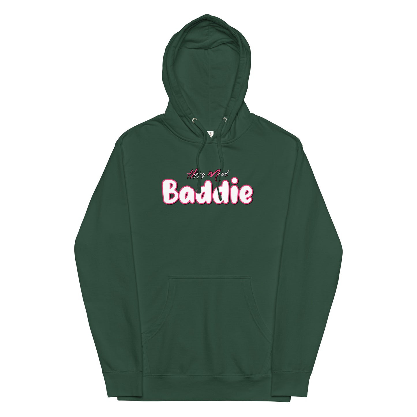 Hippy Mood Baddie | Pink | Unisex midweight hoodie