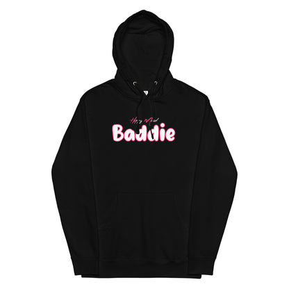Hippy Mood Baddie | Pink | Unisex midweight hoodie
