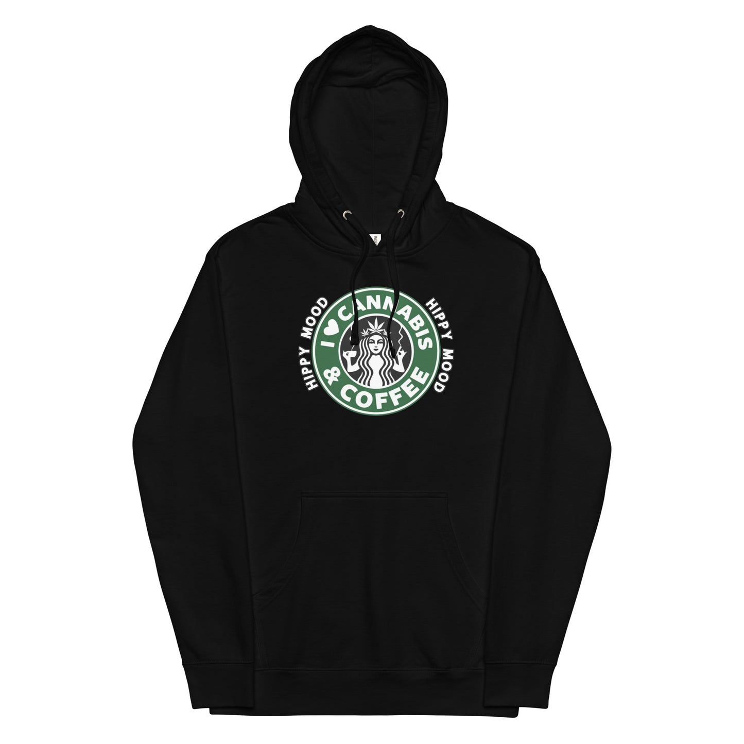 I Love Cannabis & Coffee | Unisex midweight hoodie