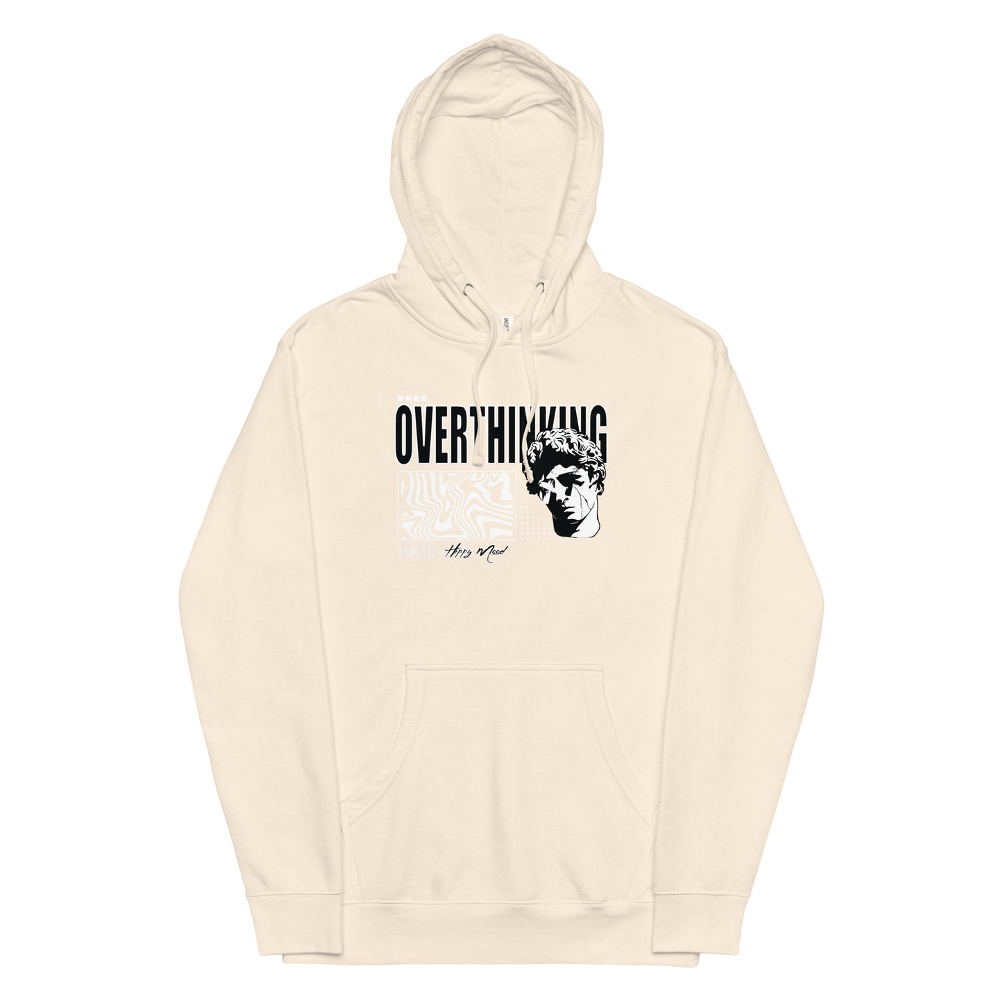 Over Thinking I Unisex midweight hoodie