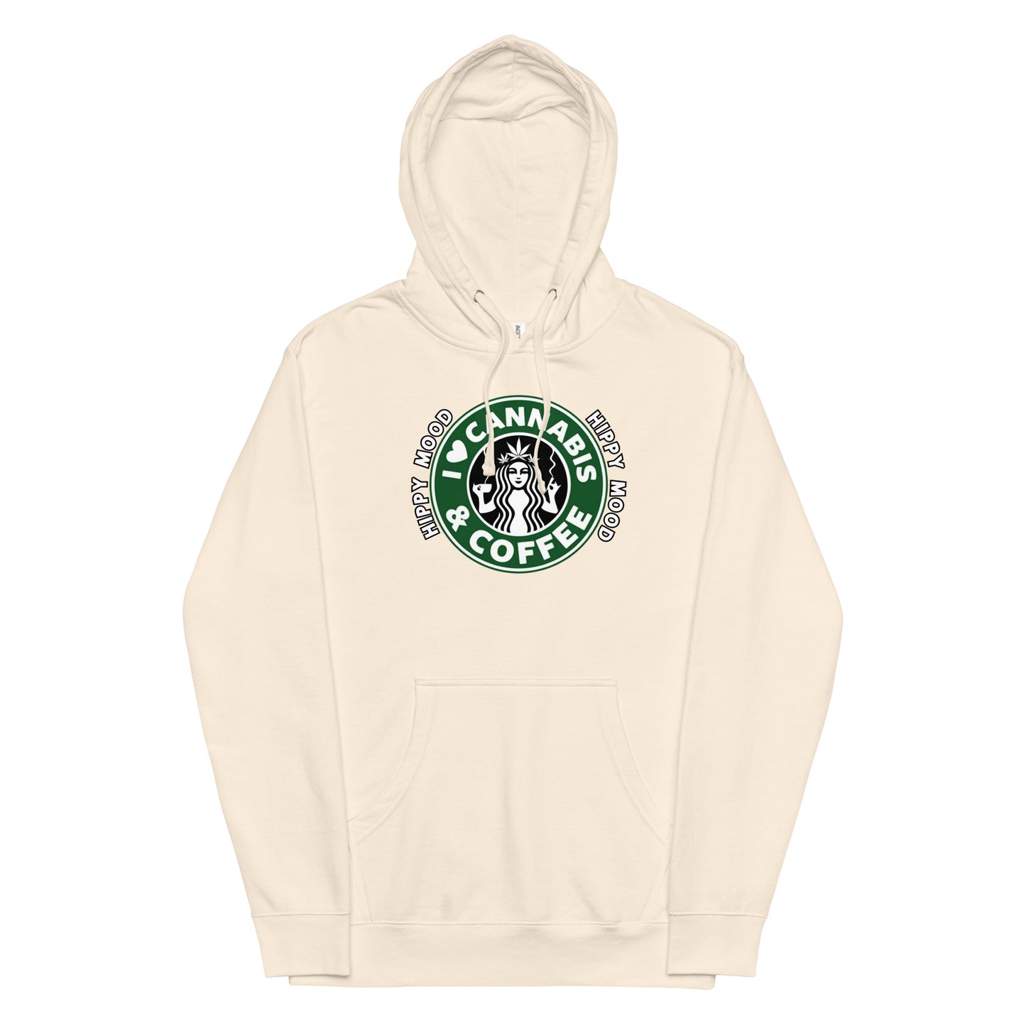 I Love Cannabis & Coffee | Unisex midweight hoodie