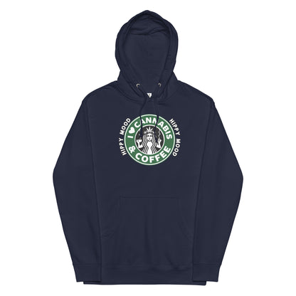 I Love Cannabis & Coffee | Unisex midweight hoodie