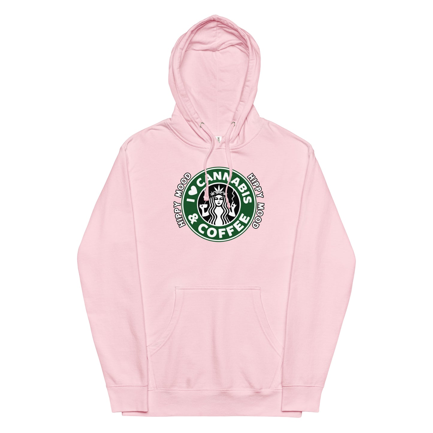 I Love Cannabis & Coffee | Unisex midweight hoodie