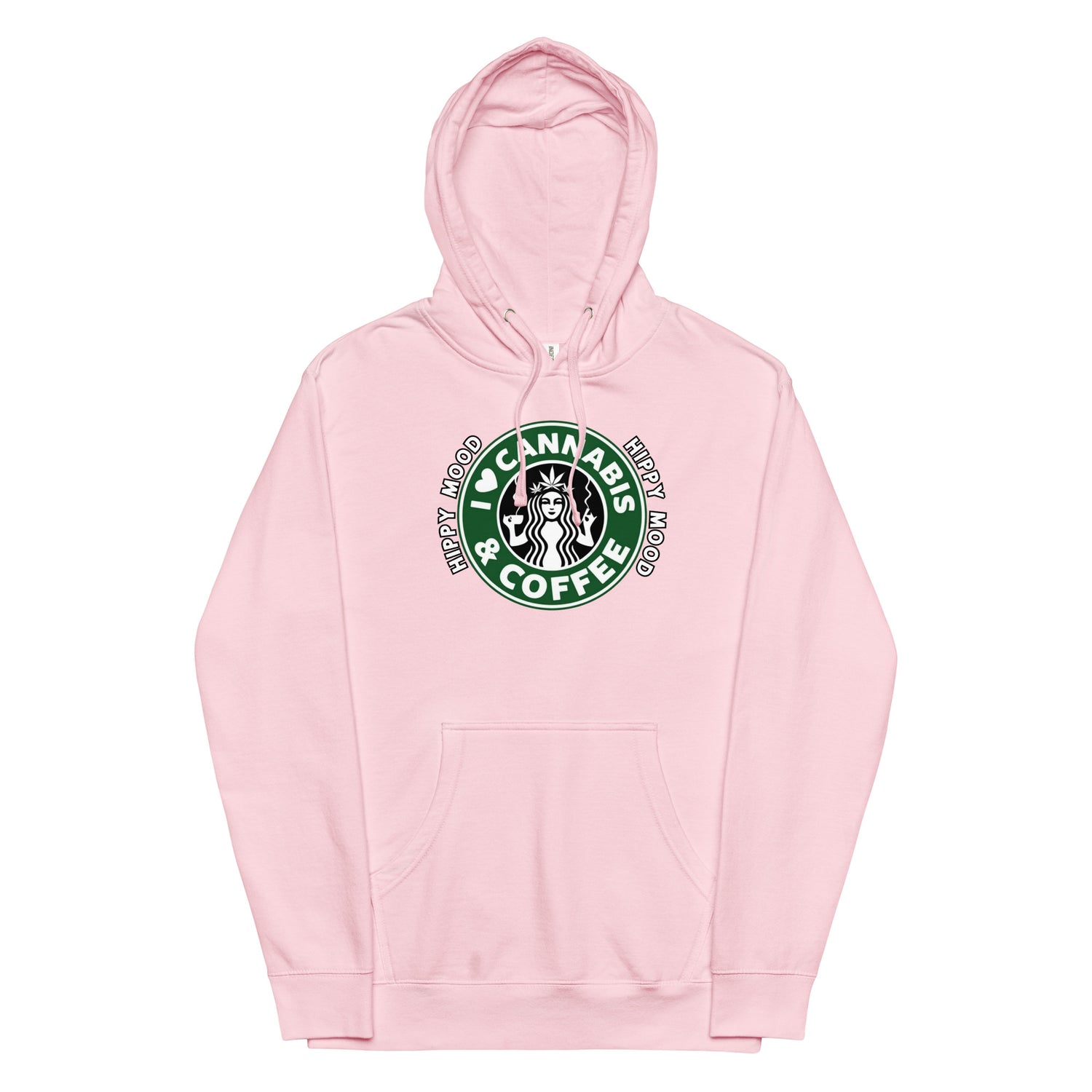 I Love Cannabis & Coffee Pullover Hoodie