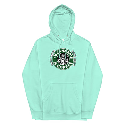 I Love Cannabis & Coffee | Unisex midweight hoodie