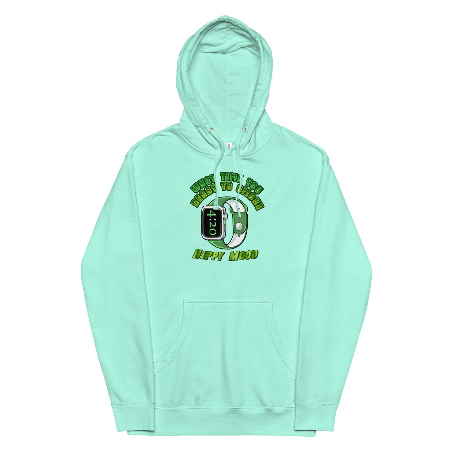 What time you ready to Smoke | Unisex midweight hoodie