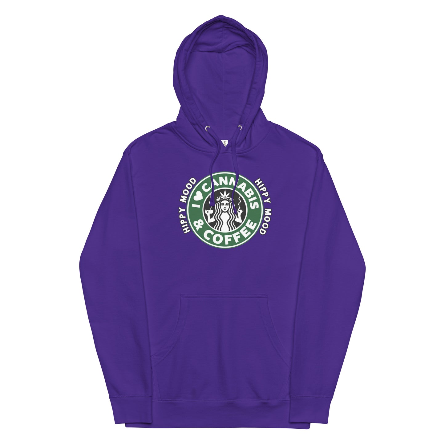 I Love Cannabis & Coffee | Unisex midweight hoodie