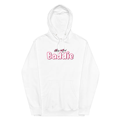 Hippy Mood Baddie | Pink | Unisex midweight hoodie