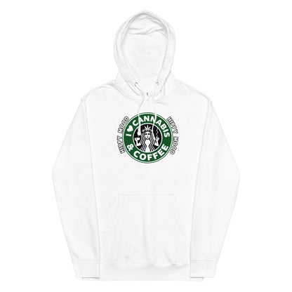 I Love Cannabis & Coffee | Unisex midweight hoodie