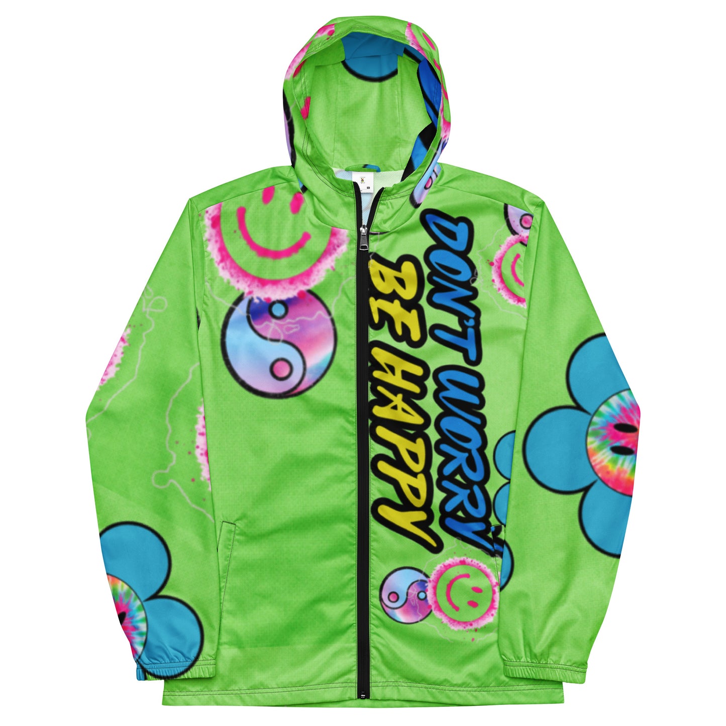 Don't Worry Be Happy Windbreaker Jacket