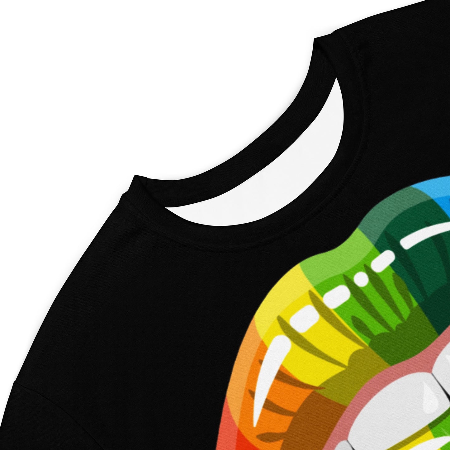 Rainbow Lips T-shirt Dress