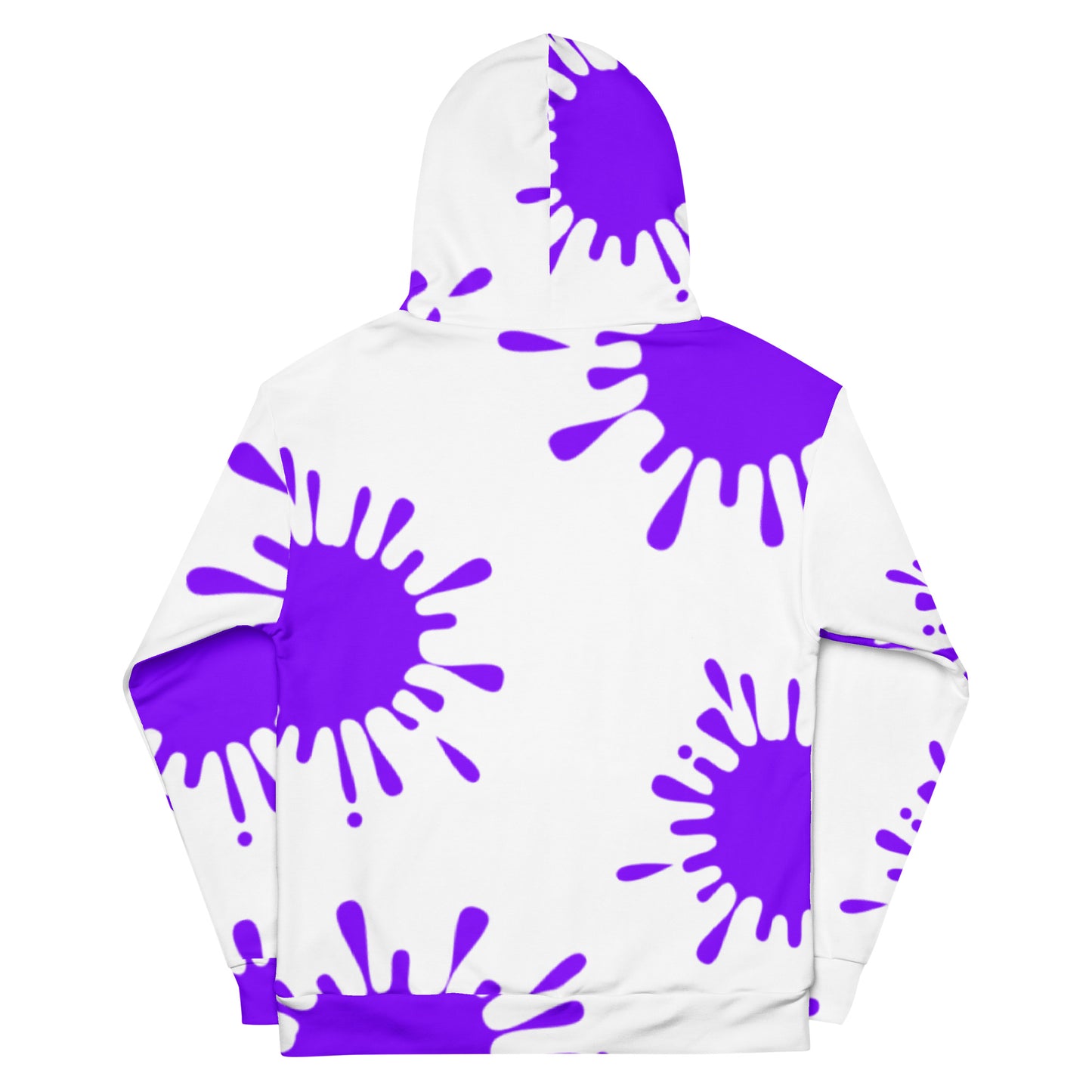 Purple Splash Pullover Hoodie