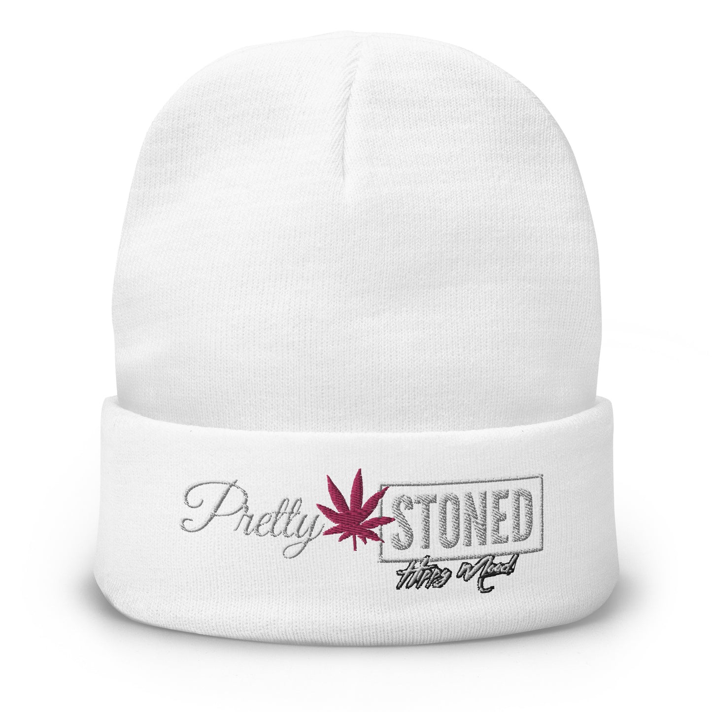 Pretty Stoned | Embroidered Beanie