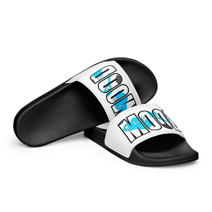 Blue & Grey Camo Style Print | Men’s slides