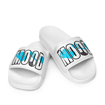 Blue & Grey Camo Style Print | Men’s slides