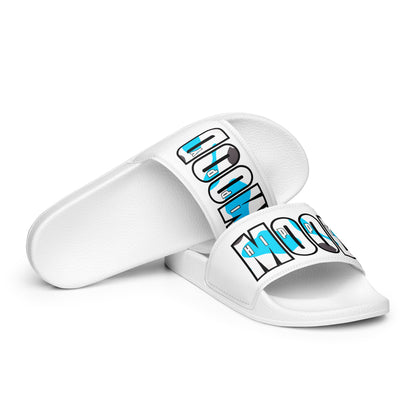 Blue & Grey Camo Style Print | Men’s slides