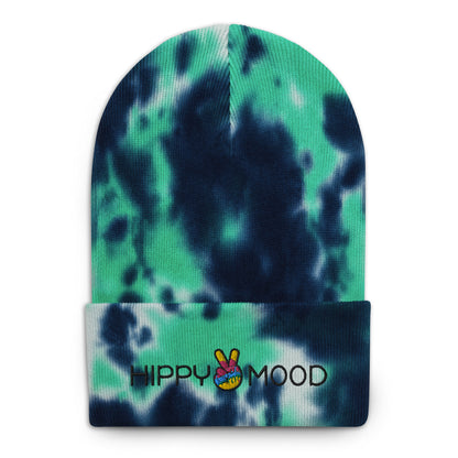 Hippy Mood Peace Sign | Tie-dye beanie