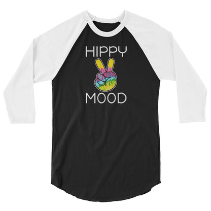 Hippy Mood Peace Sign | Women's Raglan Shirt