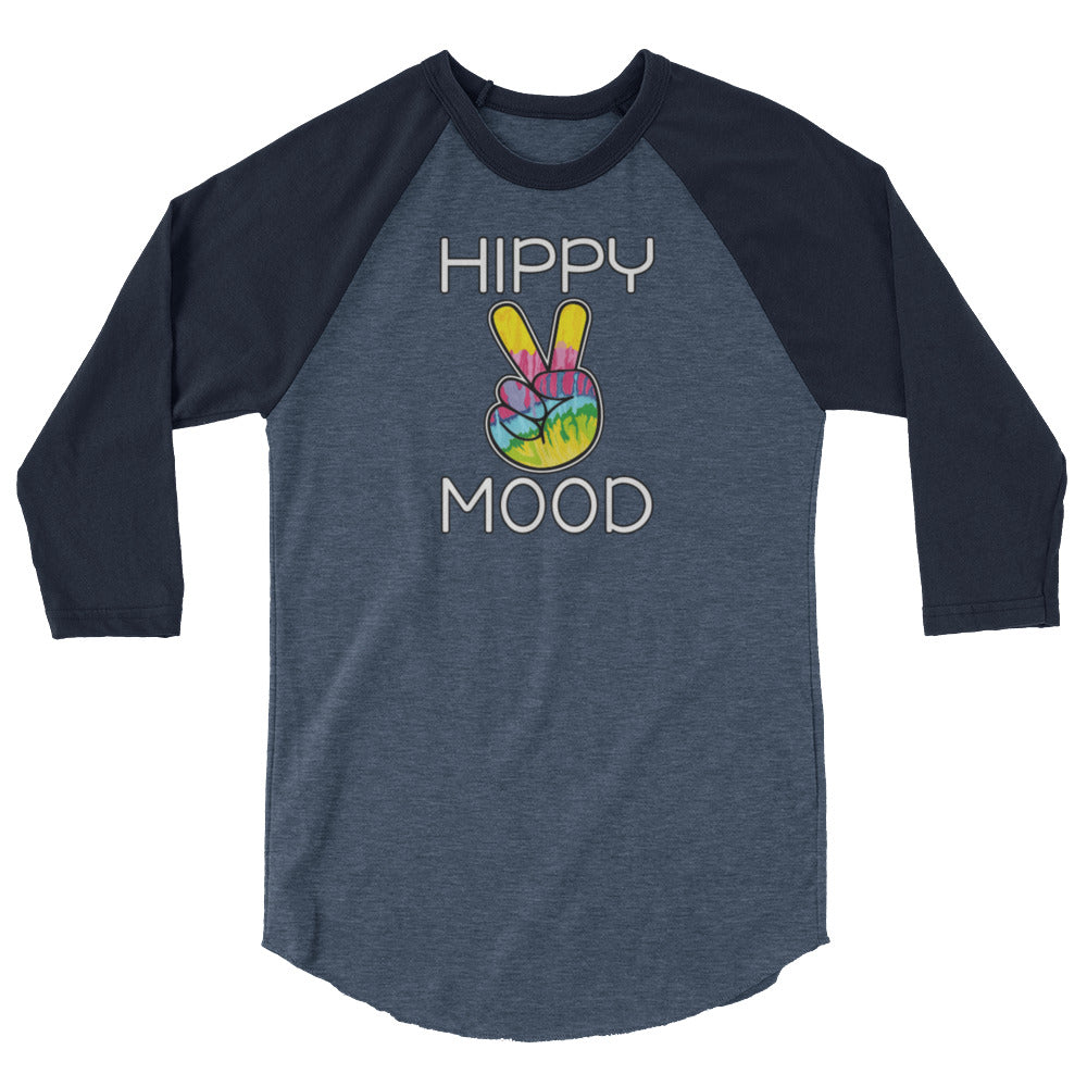 Hippy Mood Peace Sign | Women's Raglan Shirt