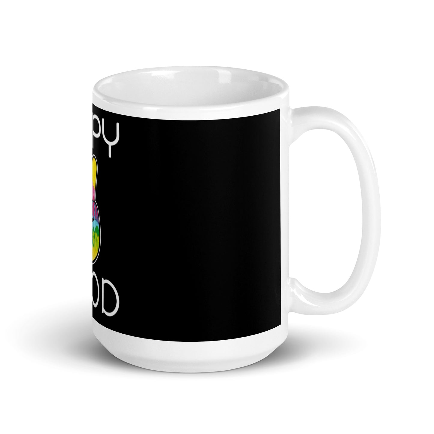 Hippy Mood | Black & White Glossy Mug